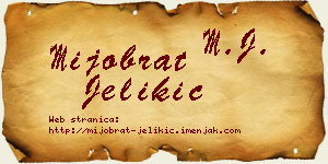 Mijobrat Jelikić vizit kartica